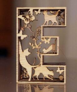 E | Botanisch alfabet | Uniek & Handgemaakt Cadeau