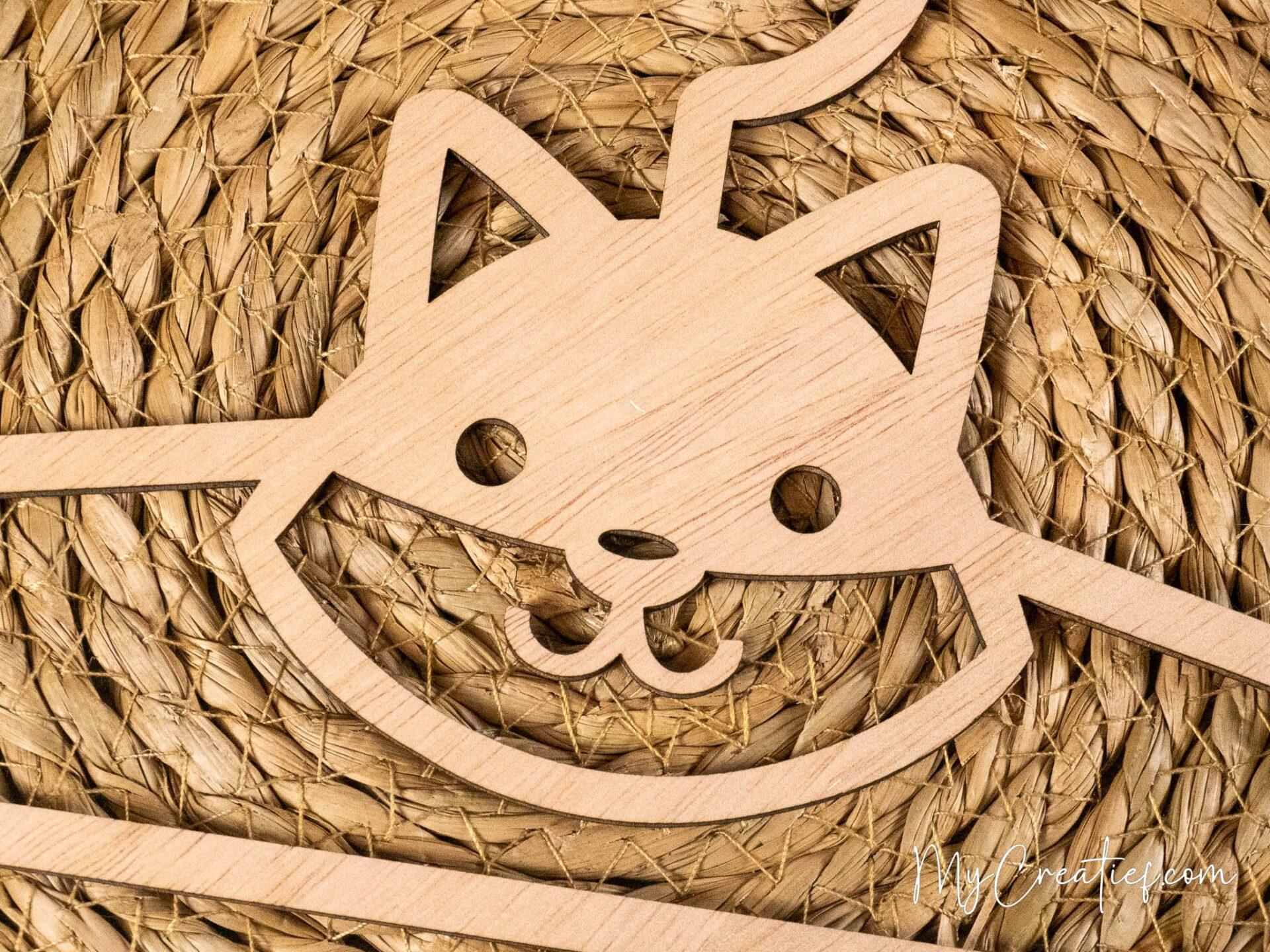Vos, Houten babykledinghanger - Afbeelding 2