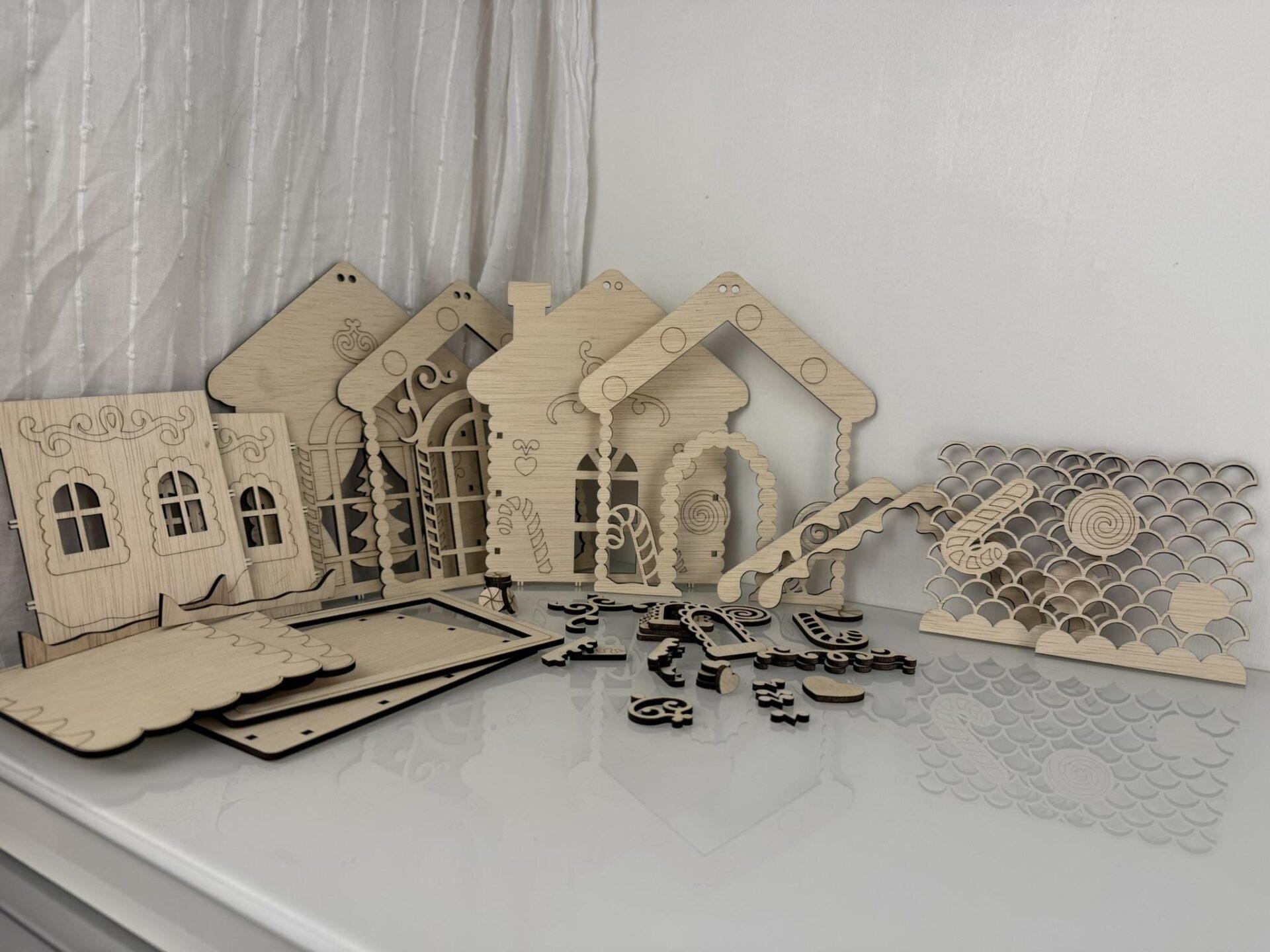 DIY Houten Kersthuisje Knutselpakket - Afbeelding 11